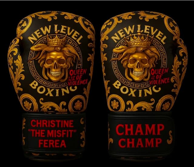 Christine The Misfit Ferea Limited Edition QUEEN OF VIOLENCE Buffalo leather
Boxing gloves